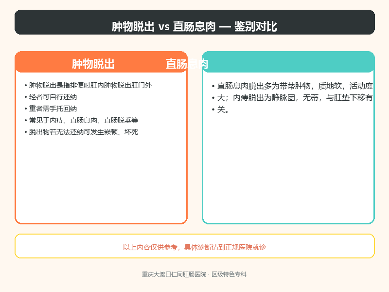 肿物脱出与直肠息肉的鉴别