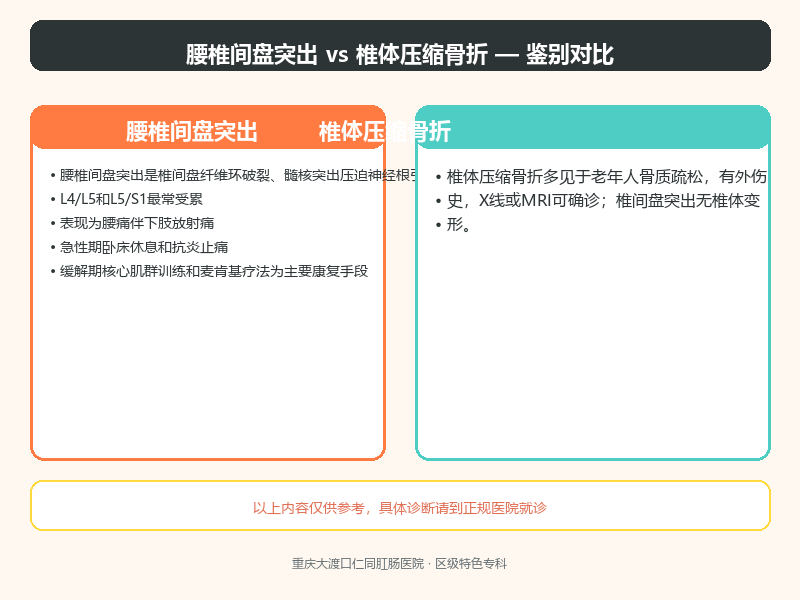 腰椎间盘突出与椎体压缩骨折