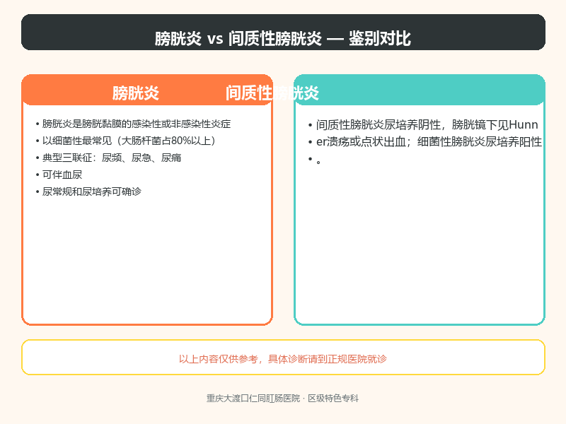 膀胱炎与间质性膀胱炎
