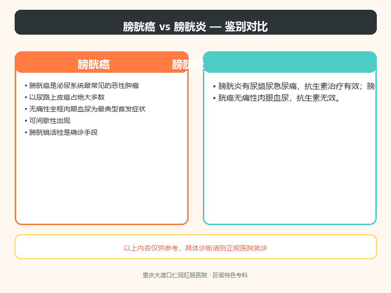 膀胱癌与膀胱炎