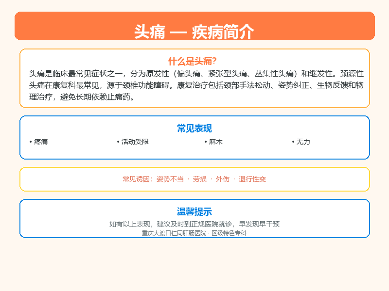 头痛科普示意图