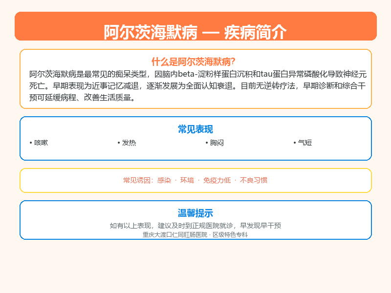 阿尔茨海默病科普示意图