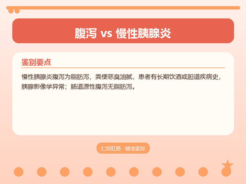 腹泻与慢性胰腺炎