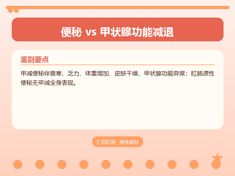 便秘与甲状腺功能减退