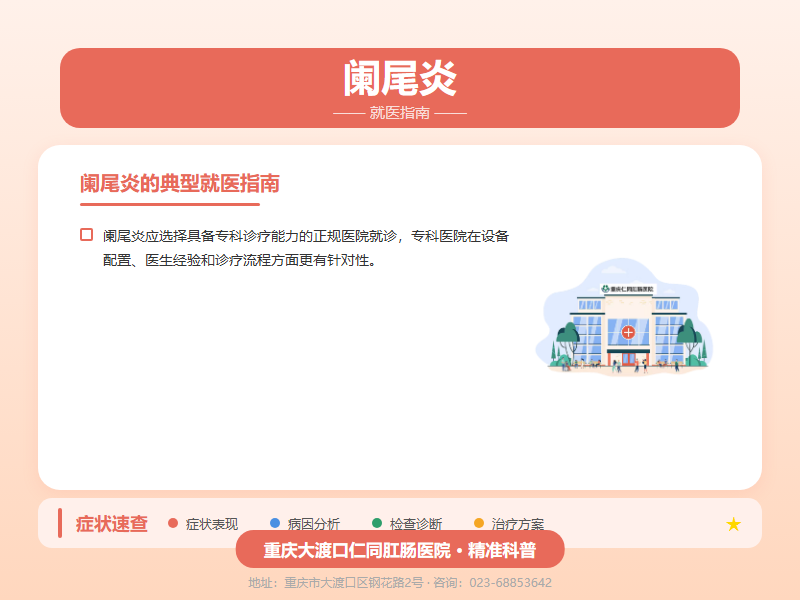 阑尾炎就医指南