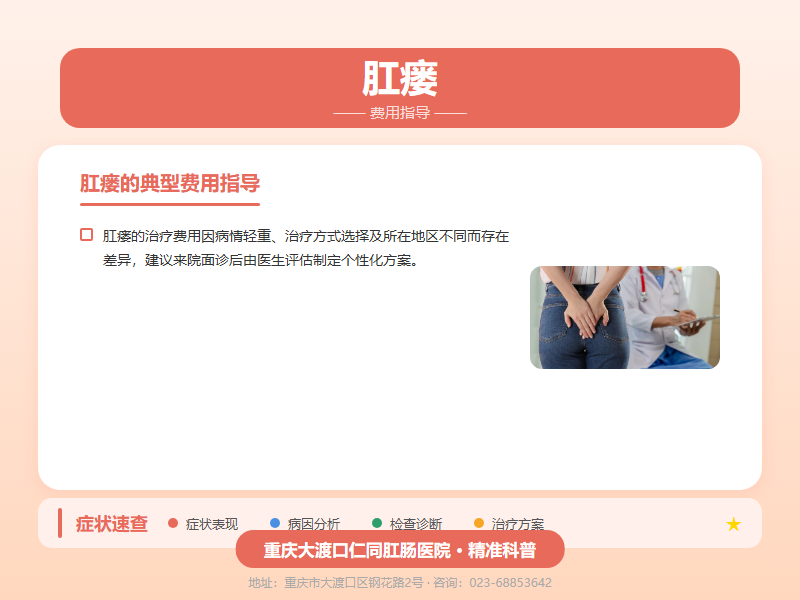 肛瘘费用指导