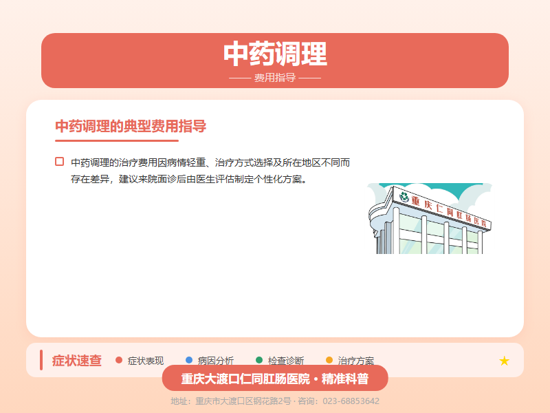 中药调理费用指导