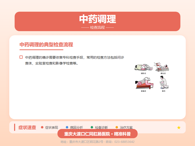 中药调理检查流程