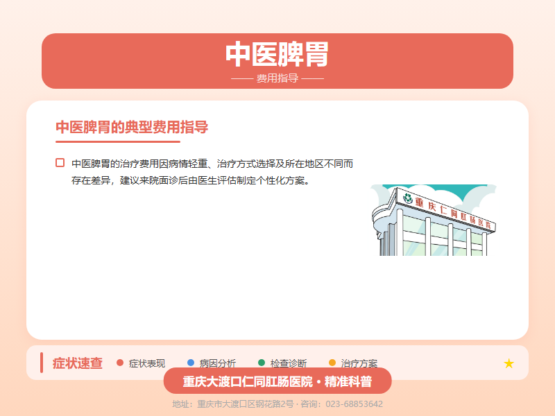 中医脾胃费用指导