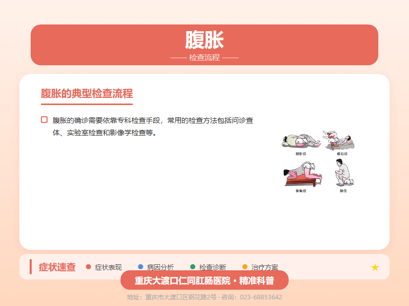 腹胀检查流程