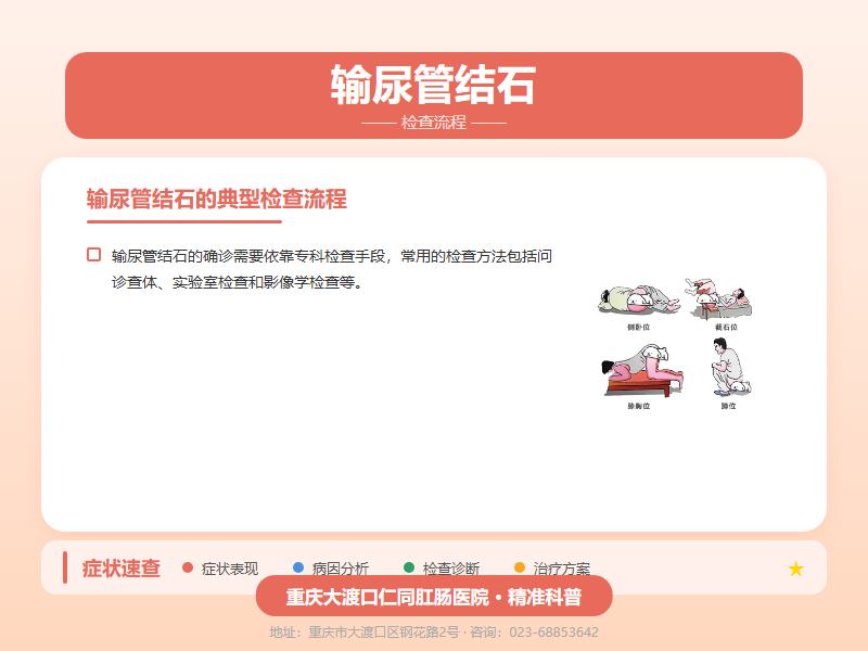 输尿管结石检查流程