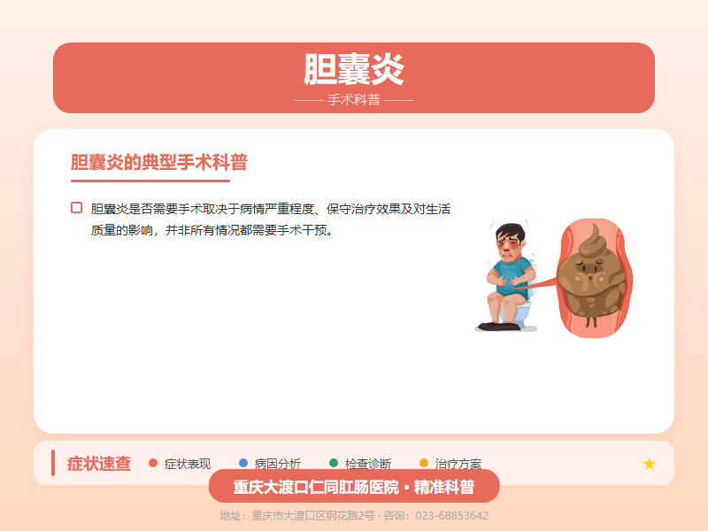 胆囊炎手术科普