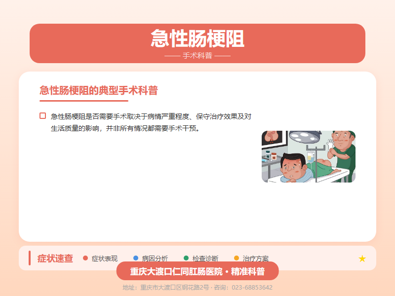 急性肠梗阻手术科普