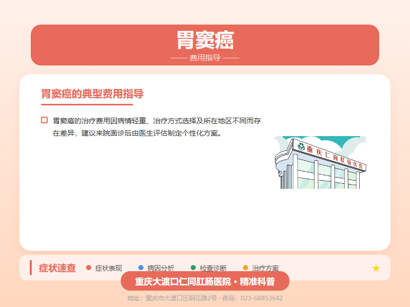 胃窦癌费用指导