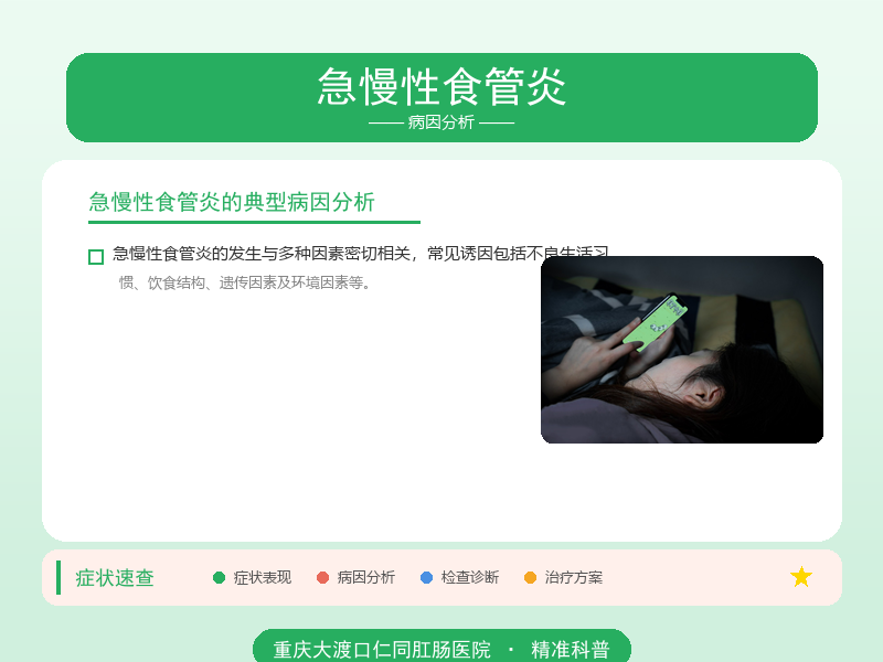 急慢性食管炎病因分析
