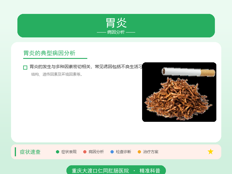 胃炎病因分析