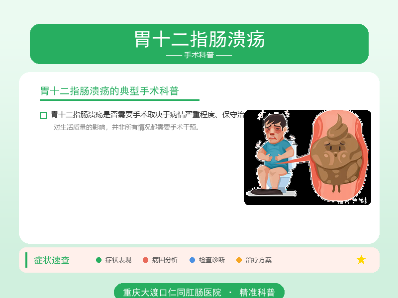 胃十二指肠溃疡手术科普