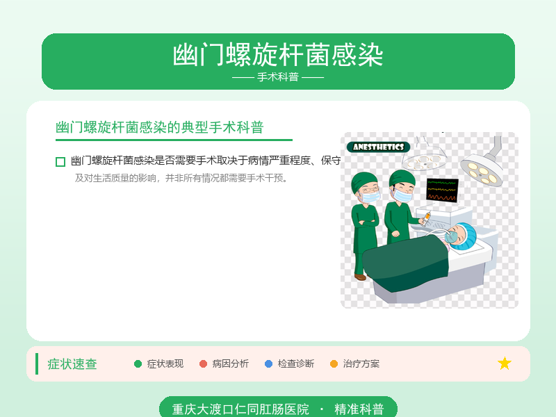 幽门螺旋杆菌感染手术科普
