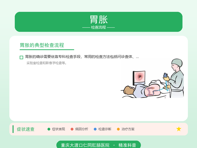 胃胀检查流程