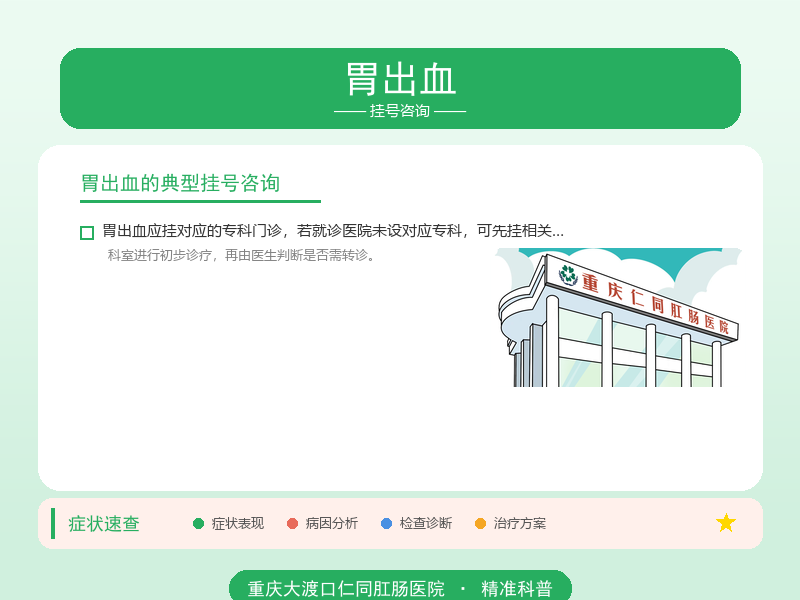胃出血挂号咨询