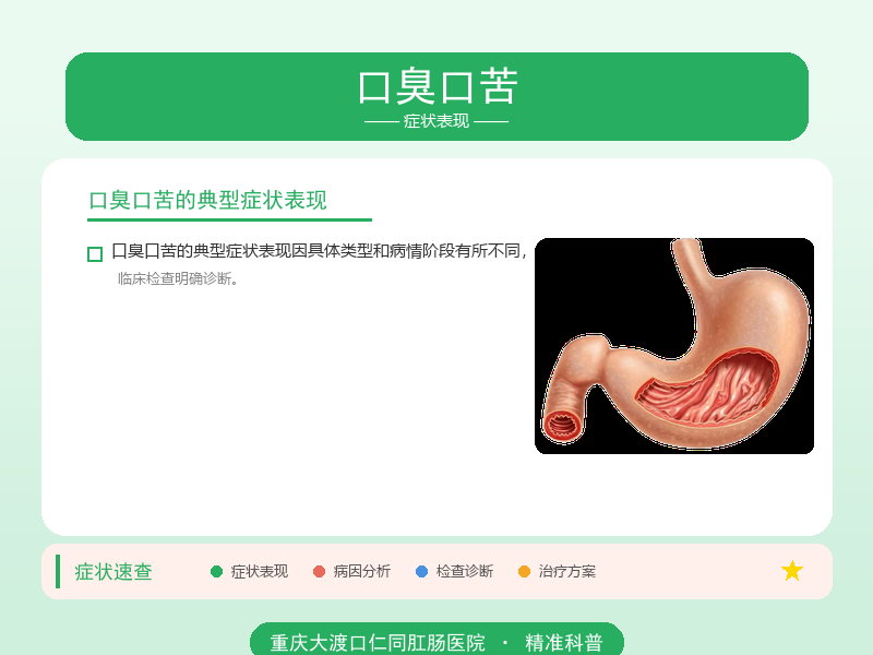 口臭口苦症状表现
