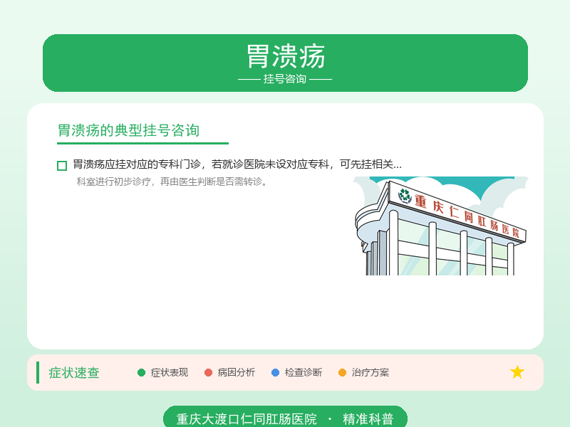 胃溃疡挂号咨询