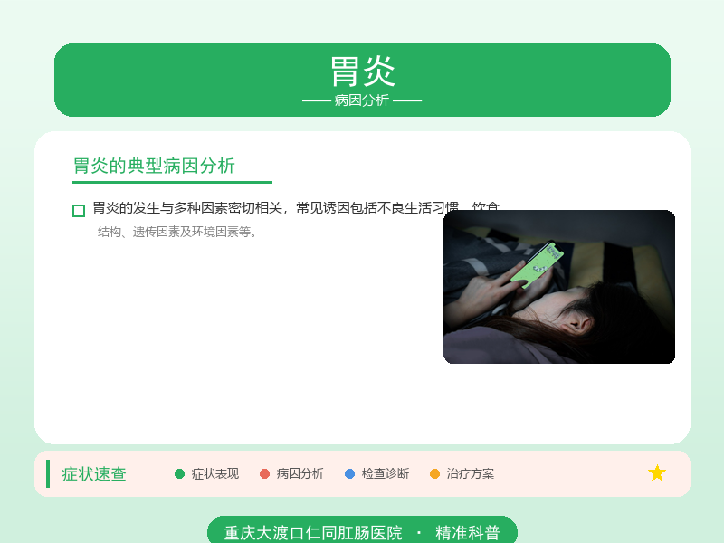 胃炎病因分析
