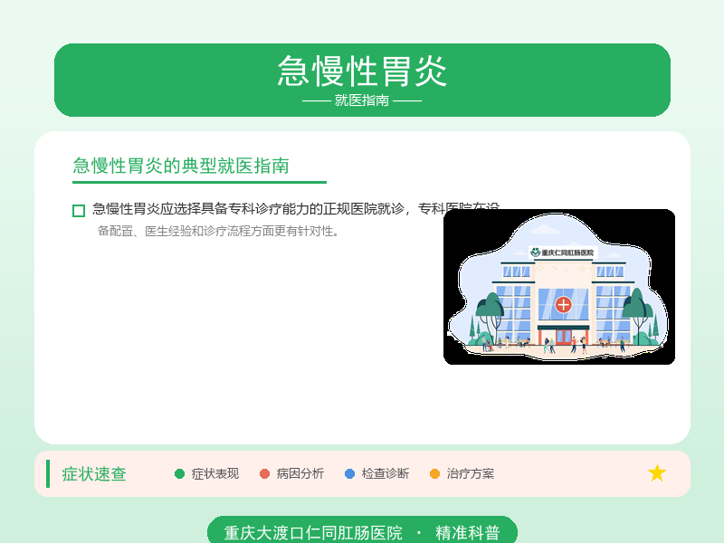 急慢性胃炎就医指南