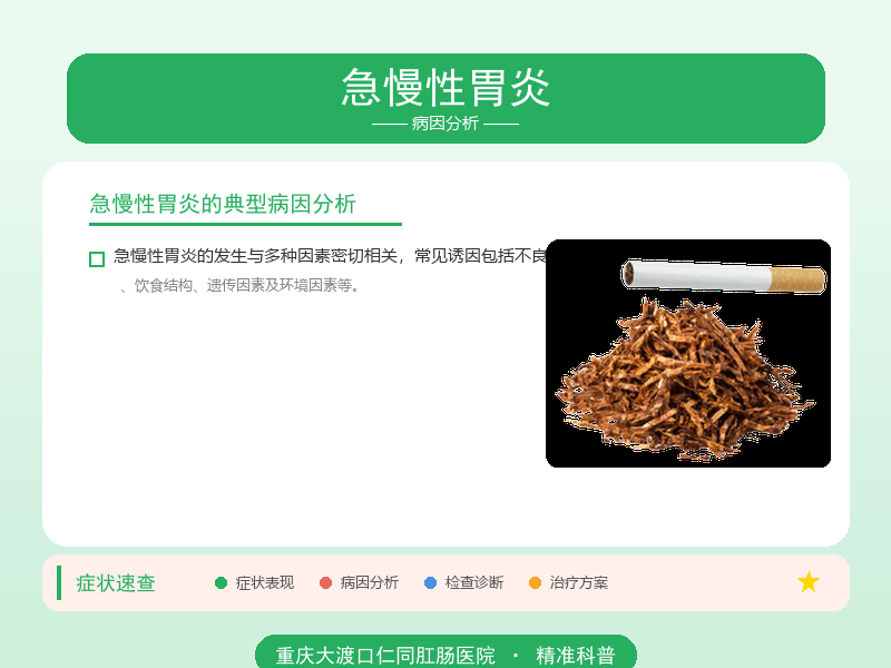 急慢性胃炎病因分析
