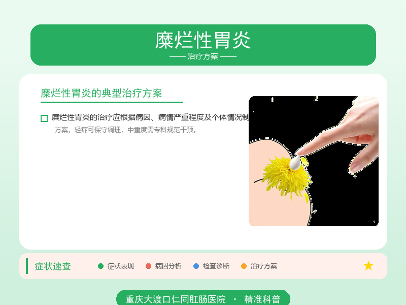 糜烂性胃炎治疗方案