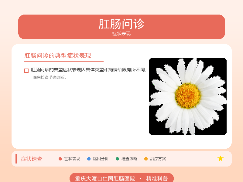 肛肠问诊症状表现